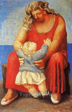 virgin and child Painting - Mother and child 5 1921 Pablo Picasso